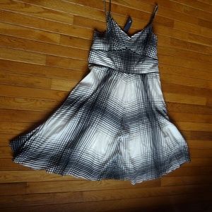 NWT  NAUTICA Black/White Summer Sun Dress sz 14